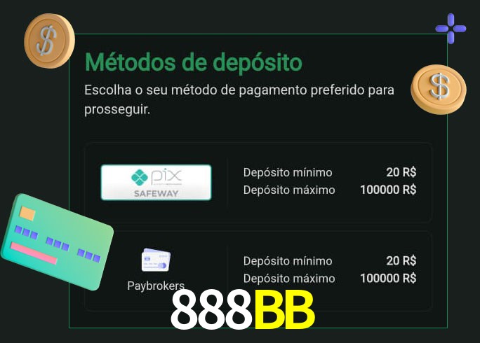 O cassino 888BB oferece uma grande variedade de métodos de pagamento